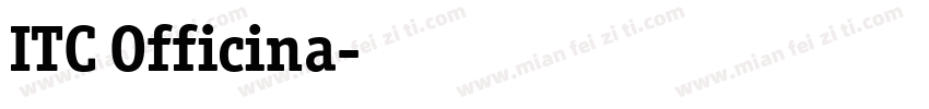 ITC Officina字体转换